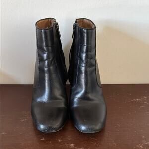 Madewell | Black Leather Ankle Boots Size 5